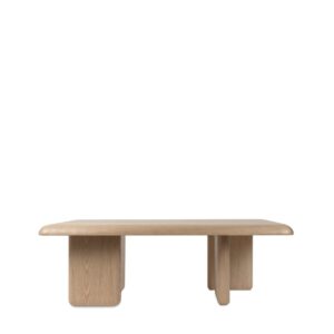 wohnli-moebel-suche-M26094432-1 Couchtisch aus Eichenholz mit einer Tischplatte von 120 cm 70x40x120cm Holz Beige Koketto Home Möbel Wohnzimmermöbel Couchtische