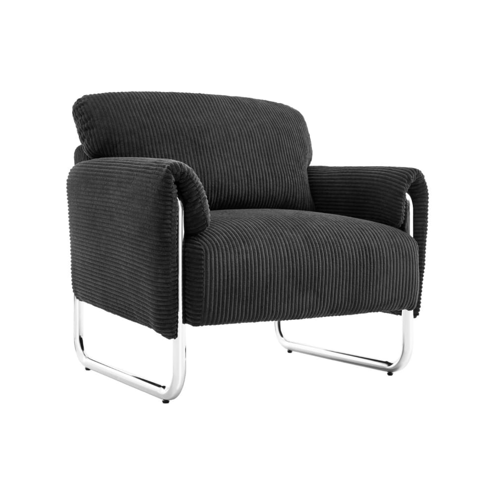 wohnli-moebel-suche-M26094540 Wohnli Möbelsuche - Vintage-Sessel mit Cordbezug verchromt/anthrazit