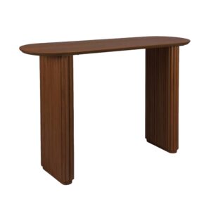wohnli-moebel-suche-M26094553 Wohnli Möbelsuche - Ovale Konsole aus Heveaholz mit Eichenfurnier nussbaum