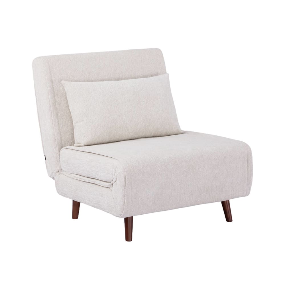 wohnli-moebel-suche-M26094572 Wohnli Möbelsuche - Sessel mit Schlaffunktion und Chenille-Bezug weiß