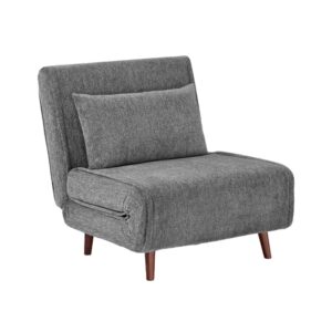 wohnli-moebel-suche-M26094573 Wohnli Möbelsuche - Sessel mit Schlaffunktion und Chenille-Bezug grau