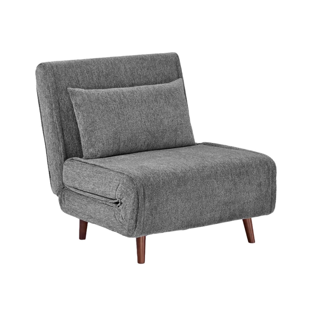 wohnli-moebel-suche-M26094573 Wohnli Möbelsuche - Sessel mit Schlaffunktion und Chenille-Bezug grau