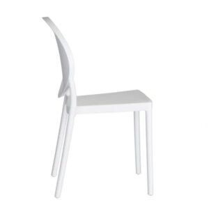 wohnli-moebel-suche-M26094763-1 Weißer moderner Designerstuhl 41x87x41cm PP - Polypropylen Weiß MSO Möbel Esszimmermöbel Stühle