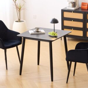 wohnli-moebel-suche-M26095983-1 Esstisch aus Holz (4 Personen) 75x75x75cm Holz Schwarz Nordlys Möbel Esszimmermöbel Esstische