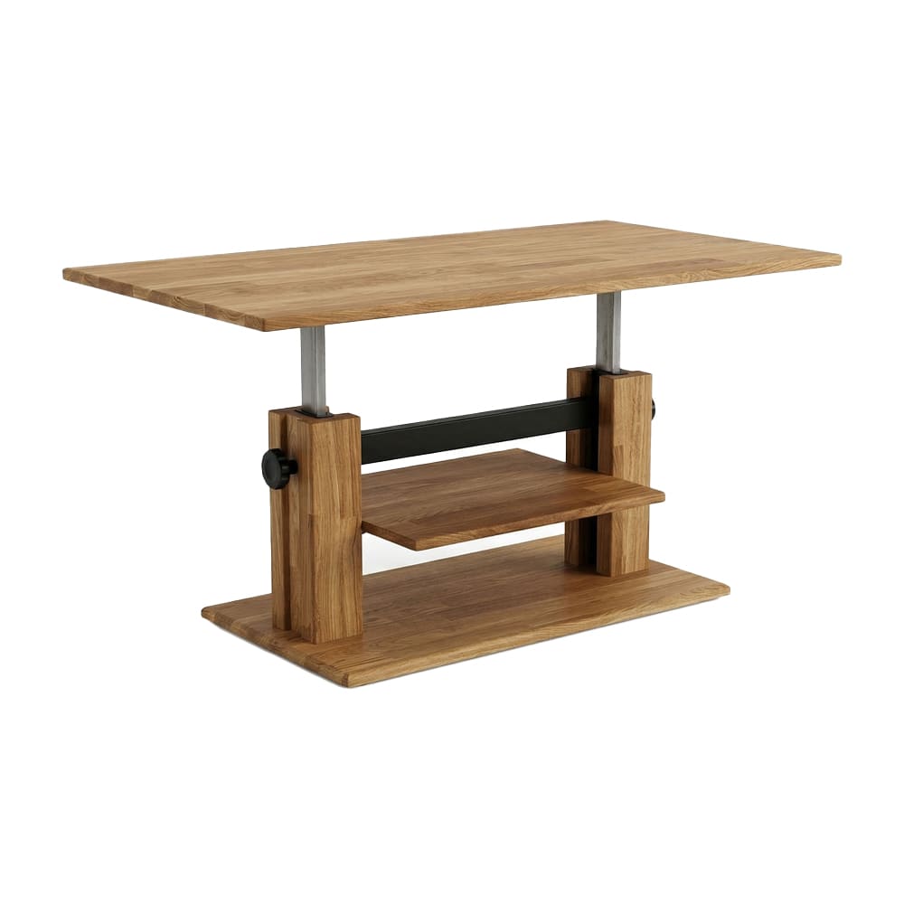 wohnli-moebel-suche-M26096474 Wohnli Möbelsuche - Couchtisch C-20 Eiche geölt höhenverstellbar 110x62x48-64cm