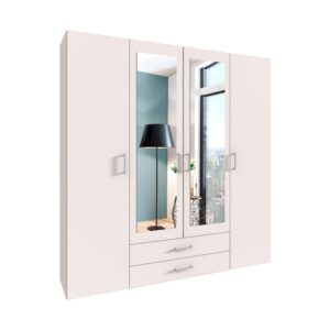 wohnli-moebel-suche-M26096531 Wohnli Möbelsuche - Kleiderschrank Mugano mit Türen 160x58x185cm weiß