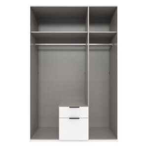 wohnli-moebel-suche-M26096534-1 Kleiderschrank Mugano mit Türen 135x58x236cm graphit 58x236x135cm Spanplatte Grau Feldmann-Wohnen Möbel Schlafzimmermöbel Kleiderschränke
