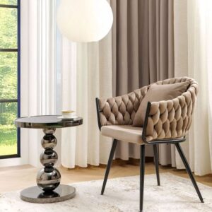 wohnli-moebel-suche-M26096574-1 Couchtisch Rima aus gehärtetes Glas schwarz 50x50x56cm 50x56x50cm Metall Schwarz Feldmann-Wohnen Möbel Wohnzimmermöbel Couchtische