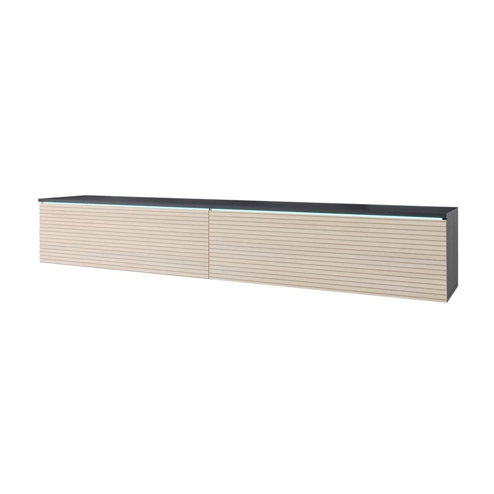 wohnli-moebel-suche-M26096677 Wohnli Möbelsuche - Lowboard D mit Klappen 180x33x30cm Matera / Gaia Oak Lamellen