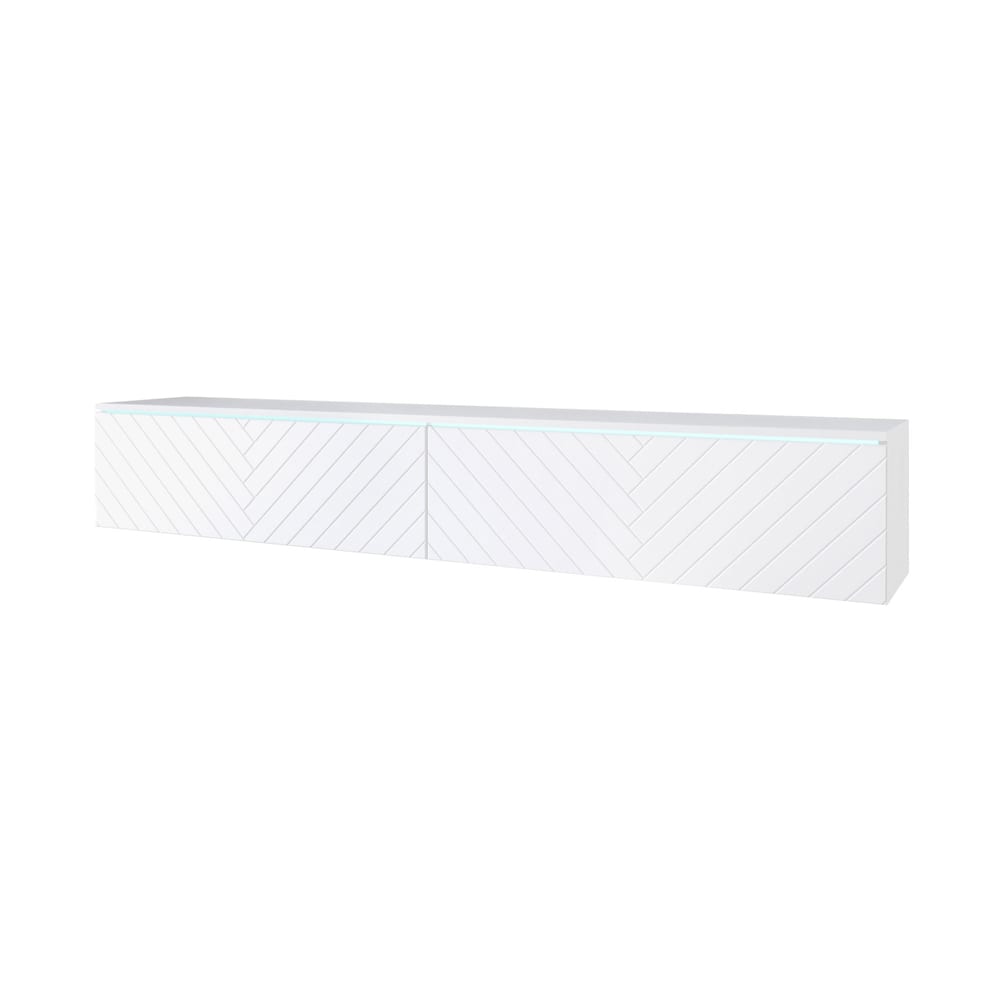 wohnli-moebel-suche-M26096682 Wohnli Möbelsuche - Lowboard D mit Klappen aus Holz 180x33x30cm weiß Herringbone