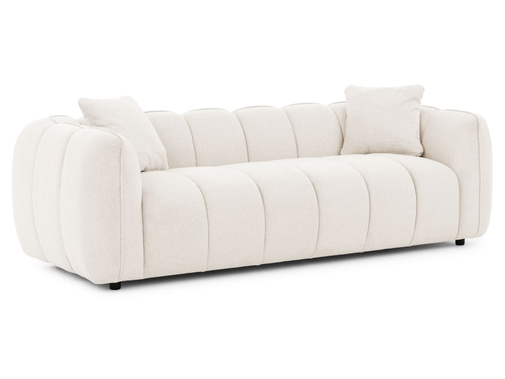 Wohnli Möbelsuche - 3-Sitzer-Sofa in tief gesteppter Bubble-Optik aus Strukturstoff