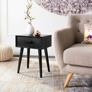 Akzenttisch aus holz schwarz 30x53x40cm Holz Schwarz Safavieh Möbel Wohnzimmermöbel Beistelltische