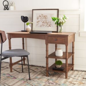 Schreibtisch aus holz braun 51x75x114cm Holz Braun Safavieh Möbel Büromöbel Schreibtische