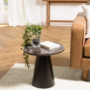 wohnli-moebel-suche-M26098363-1 Beistelltisch 45x42 cm 45x42x42cm Holz Schwarz MACABANE Möbel Wohnzimmermöbel Beistelltische