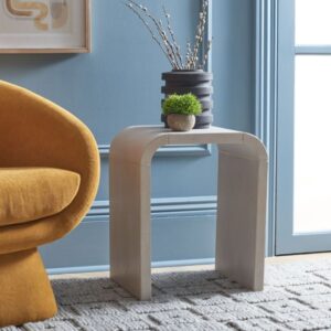 wohnli-moebel-suche-M26098490-1 Akzenttisch bayur-holz weiß 46x54x35cm Holz Beige Safavieh Möbel Wohnzimmermöbel Beistelltische