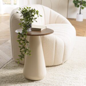 wohnli-moebel-suche-M26098539-1 Beistelltisch 40 x 40 cm 40x52x40cm Holz Braun MACABANE Möbel Wohnzimmermöbel Beistelltische