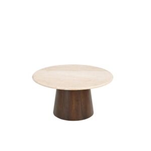 Wohnli Möbelsuche - Couchtisch Bottecino aus Mangoholz Ø75cm