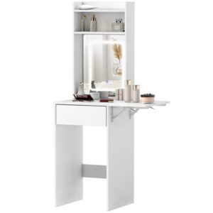 wohnli-moebel-suche-M26099553 Wohnli Möbelsuche - Schminktisch aus Holz mit klappbarem Seitenteil 45x45x152 cm