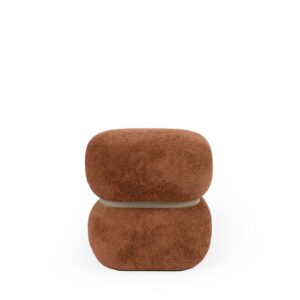 wohnli-moebel-suche-M26099689 Wohnli Möbelsuche - Design-Puff mit terrakottafarbenem Teddybezug.