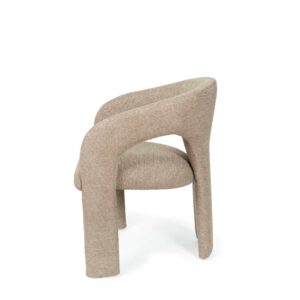 wohnli-moebel-suche-M26099708-1 Gepolsterter Esszimmerstuhl in Taupe 58x75x45cm Stoff Taupe Koketto Home Möbel Esszimmermöbel Stühle