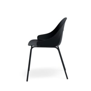 wohnli-moebel-suche-M26099712-1 Esszimmerstuhl aus Polypropylen in Schwarz mit Armlehnen 51x82x52cm PP - Polypropylen Schwarz Koketto Home Möbel Esszimmermöbel Stühle