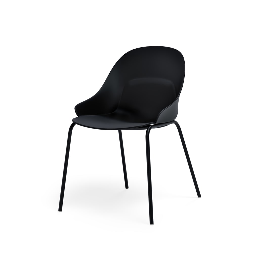 wohnli-moebel-suche-M26099712 Wohnli Möbelsuche - Esszimmerstuhl aus Polypropylen in Schwarz mit Armlehnen