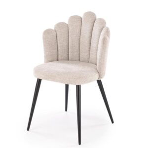 wohnli-moebel-suche-M26099781 Wohnli Möbelsuche - Beigefarbener Stoffstuhl mit Muschelrücken