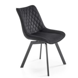wohnli-moebel-suche-M26099785 Wohnli Möbelsuche - Designerstuhl aus Metall und schwarzem Samt