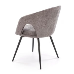 wohnli-moebel-suche-M26099916-1 Drehstuhl aus grauem Designerstoff 57x87x57cm Stoff Grau MSO Möbel Esszimmermöbel Stühle