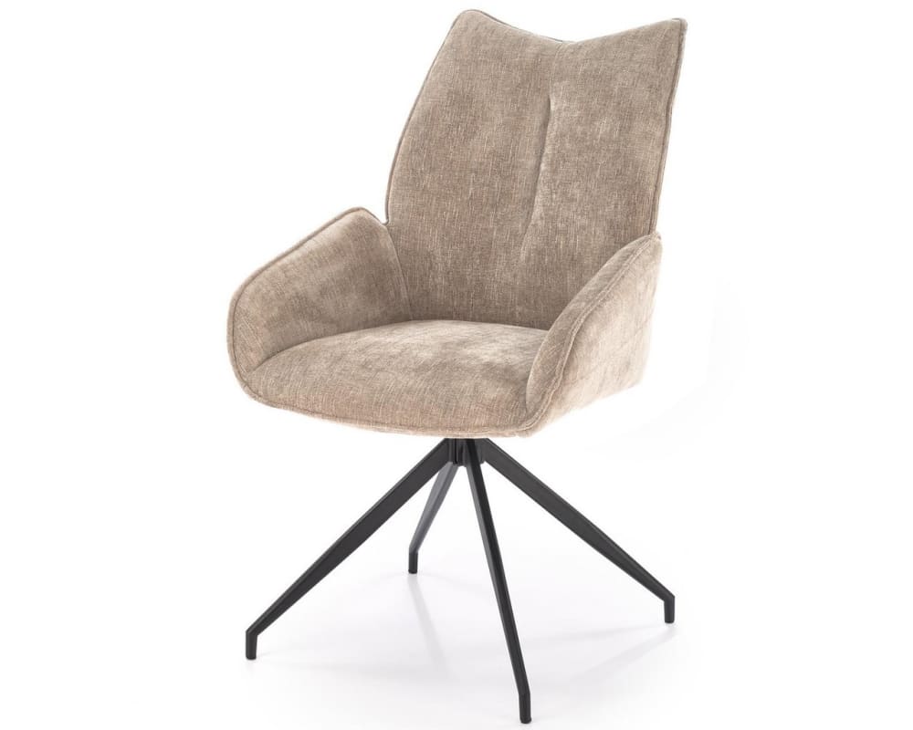 wohnli-moebel-suche-M26099929 Wohnli Möbelsuche - Designer-Drehstuhl aus beigem Stoff