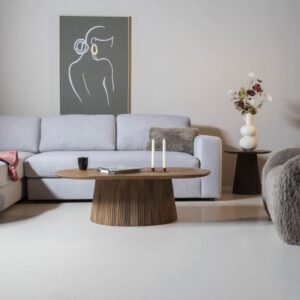 Couchtisch Oval Natur Holz 120x60x38cm - Salvador 120x38x60cm Holz Braun Giga Meubel Möbel Wohnzimmermöbel Couchtische