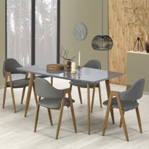 wohnli-moebel-suche-M26100575-1 Grau lackierter Designer-Ausziehtisch 160 cm x 200 cm 160x76x90cm Holz Grau MSO Möbel Esszimmermöbel Esstische