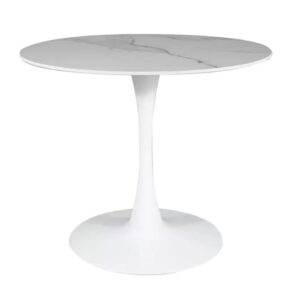 wohnli-moebel-suche-M26100605 Wohnli Möbelsuche - Runder Tisch mit weißer Keramikplatte 90 cm