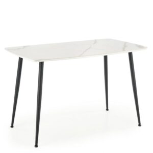 wohnli-moebel-suche-M26100626 Wohnli Möbelsuche - Esstisch in weißer Marmoroptik mit schwarzen Metallbeinen