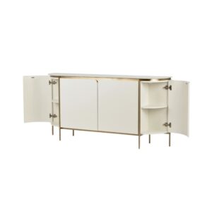 Sideboard Weiß 180 x 40 x 90 cm 40x90x180cm Spanplatte Weiß Furnlux Möbel Esszimmermöbel Sideboards, Highboards & niedrige Anrichten