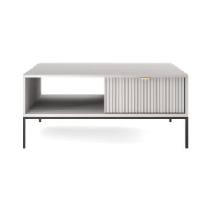Couchtisch Grau 104 x 68 x 48 cm 68x48x104cm Spanplatte Grau Furnlux Möbel Wohnzimmermöbel Couchtische