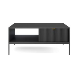 Couchtisch Schwarz 104 x 68 x 48 cm 68x48x104cm Spanplatte Schwarz Furnlux Möbel Wohnzimmermöbel Couchtische