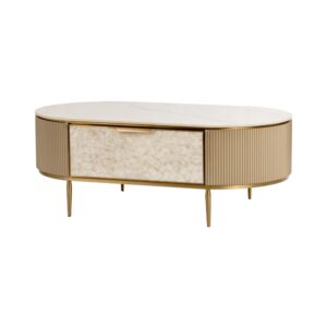 Wohnli Möbelsuche - Couchtisch Gold 122 x 71 x 45 cm