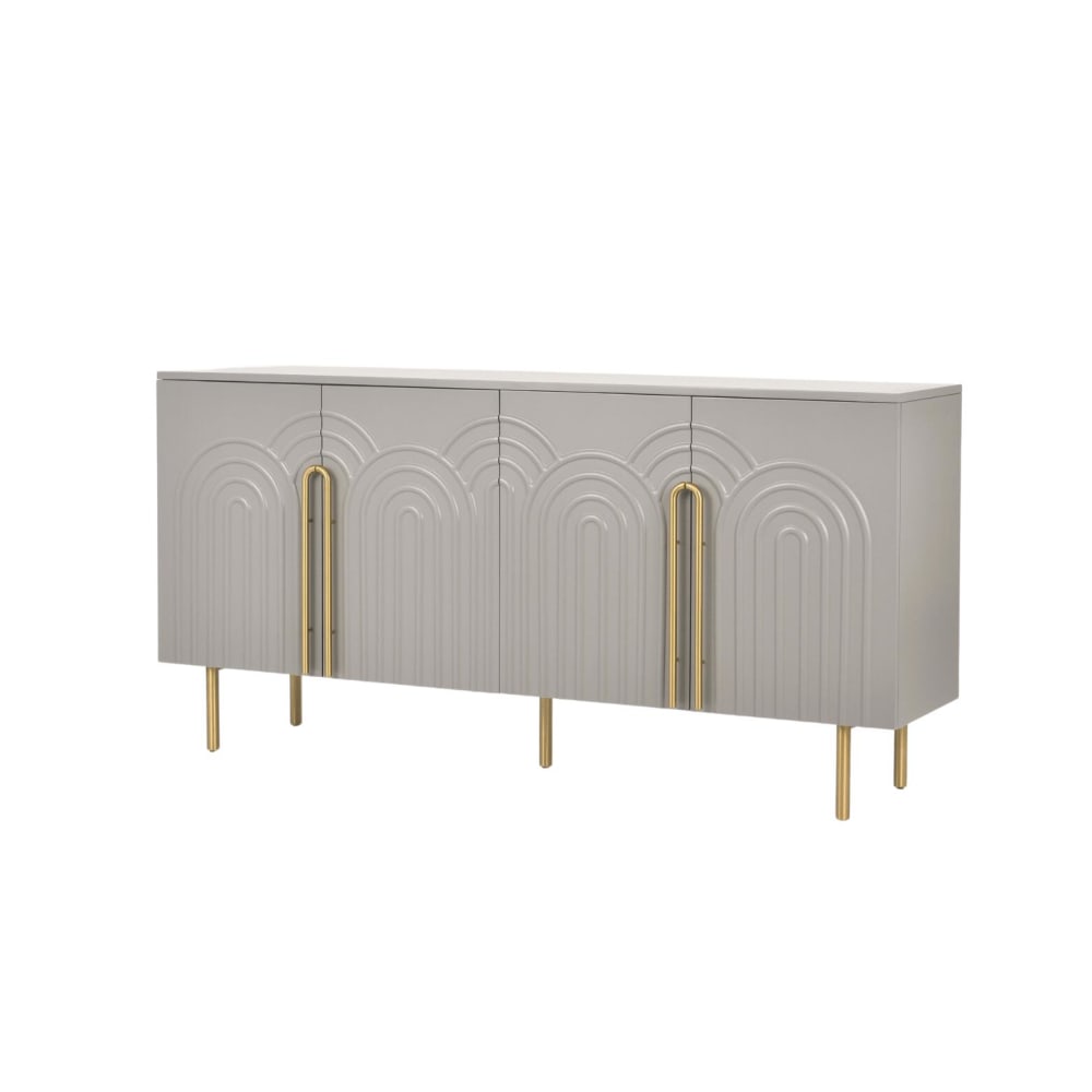 Wohnli Möbelsuche - Sideboard Hellgrau 180 x 40 x 88 cm