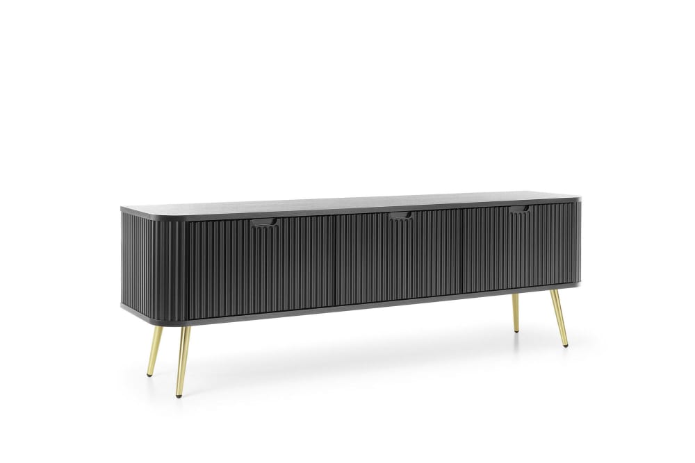 Wohnli Möbelsuche - TV-Lowboard Schwarz Gold 168 x 39 x 57 cm