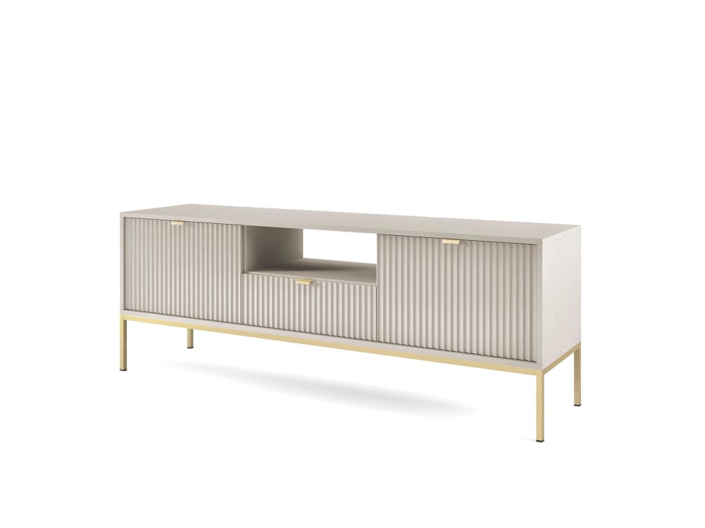 Wohnli Möbelsuche - TV-Lowboard Beige Gold 154 x 39 x 56 cm
