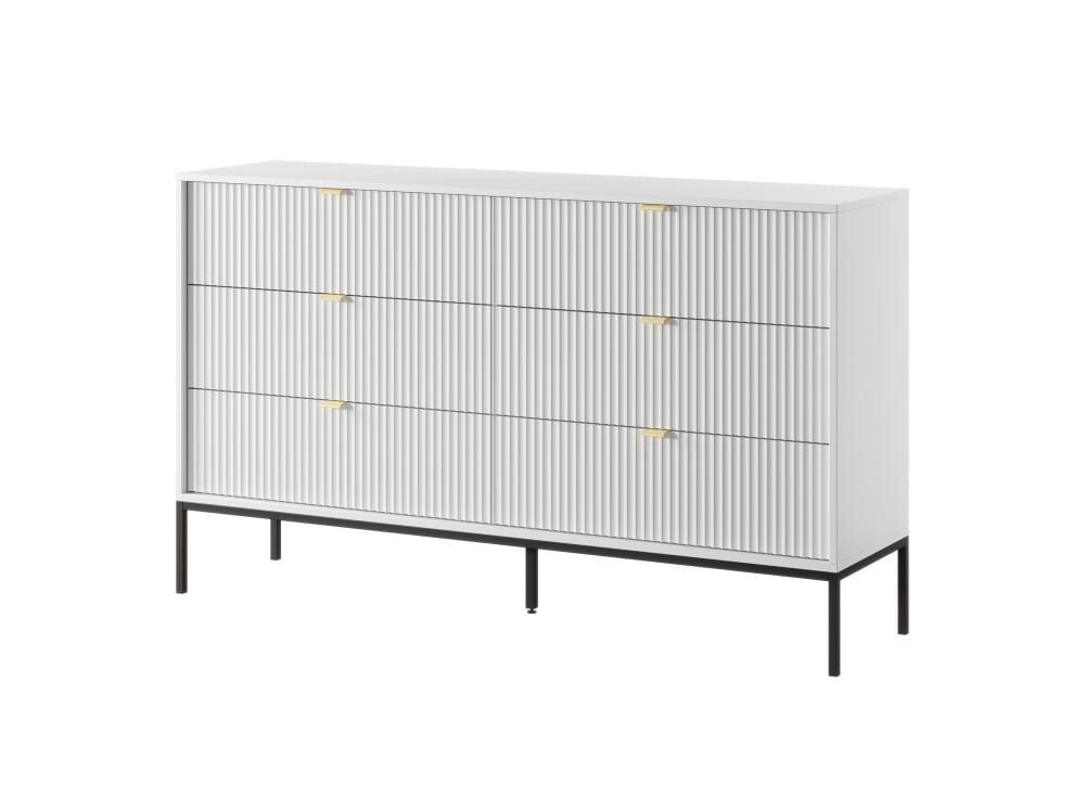 wohnli-moebel-suche-M26104363 Wohnli Möbelsuche - Kommode Weiß Schwarz 154 x 39 x 91 cm
