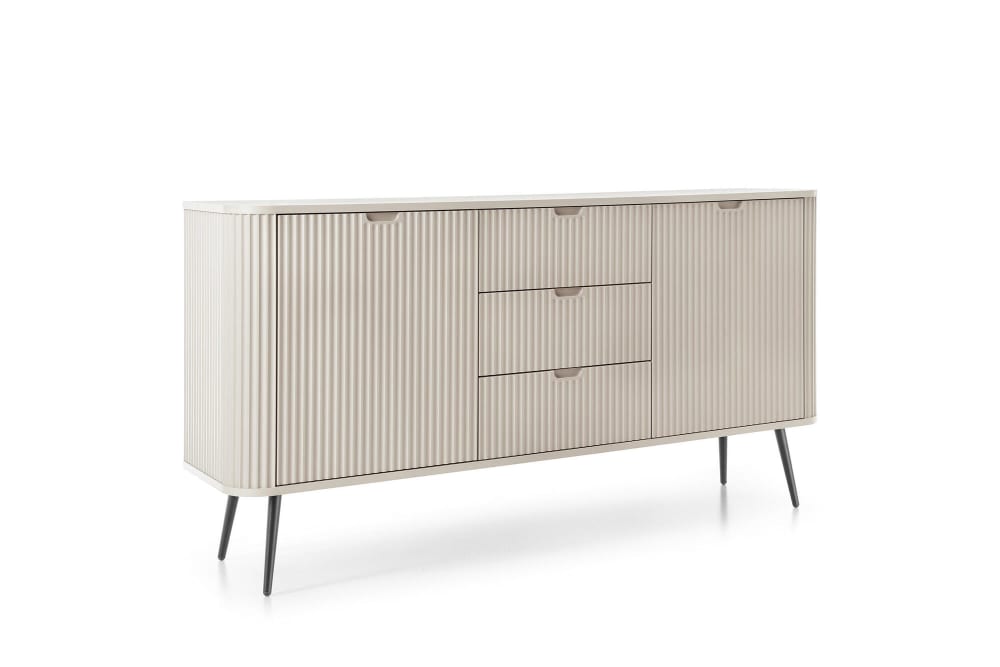Wohnli Möbelsuche - Sideboard Beige Schwarz 168 x 39 x 87 cm