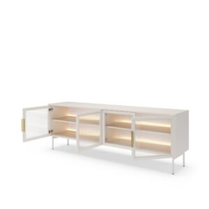 wohnli-moebel-suche-M26104384-1 Sideboard Beige 181 x 39 x 62 cm 39x62x181cm Spanplatte Beige Furnlux Möbel Esszimmermöbel Sideboards, Highboards & niedrige Anrichten