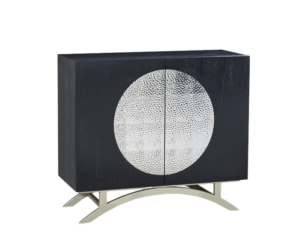 Wohnli Möbelsuche - Sideboard Schwarz Silber 100 x 40 x 89 cm