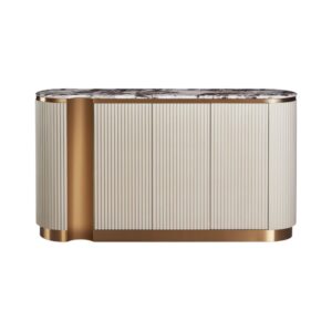 wohnli-moebel-suche-M26104403-1 Sideboard Beige 158 x 40 x 88 cm 40x88x158cm Spanplatte Beige Furnlux Möbel Esszimmermöbel Sideboards, Highboards & niedrige Anrichten