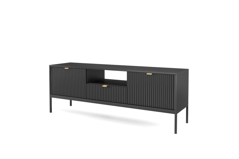 wohnli-moebel-suche-M26104427 Wohnli Möbelsuche - TV-Lowboard Schwarz 154 x 39 x 56 cm