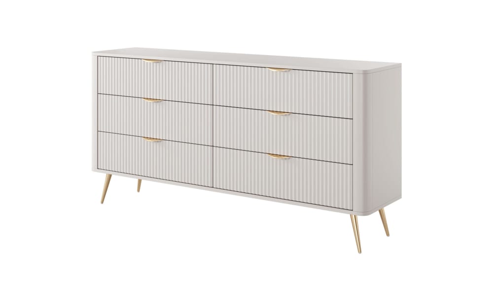 Wohnli Möbelsuche - Kommode Weiß 163 x 38 x 81 cm