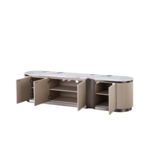 wohnli-moebel-suche-M26104435-1 TV-Lowboard Beige 200 x 40 x 50 cm 40x50x200cm Spanplatte Beige Furnlux Möbel Wohnzimmermöbel TV-Möbel