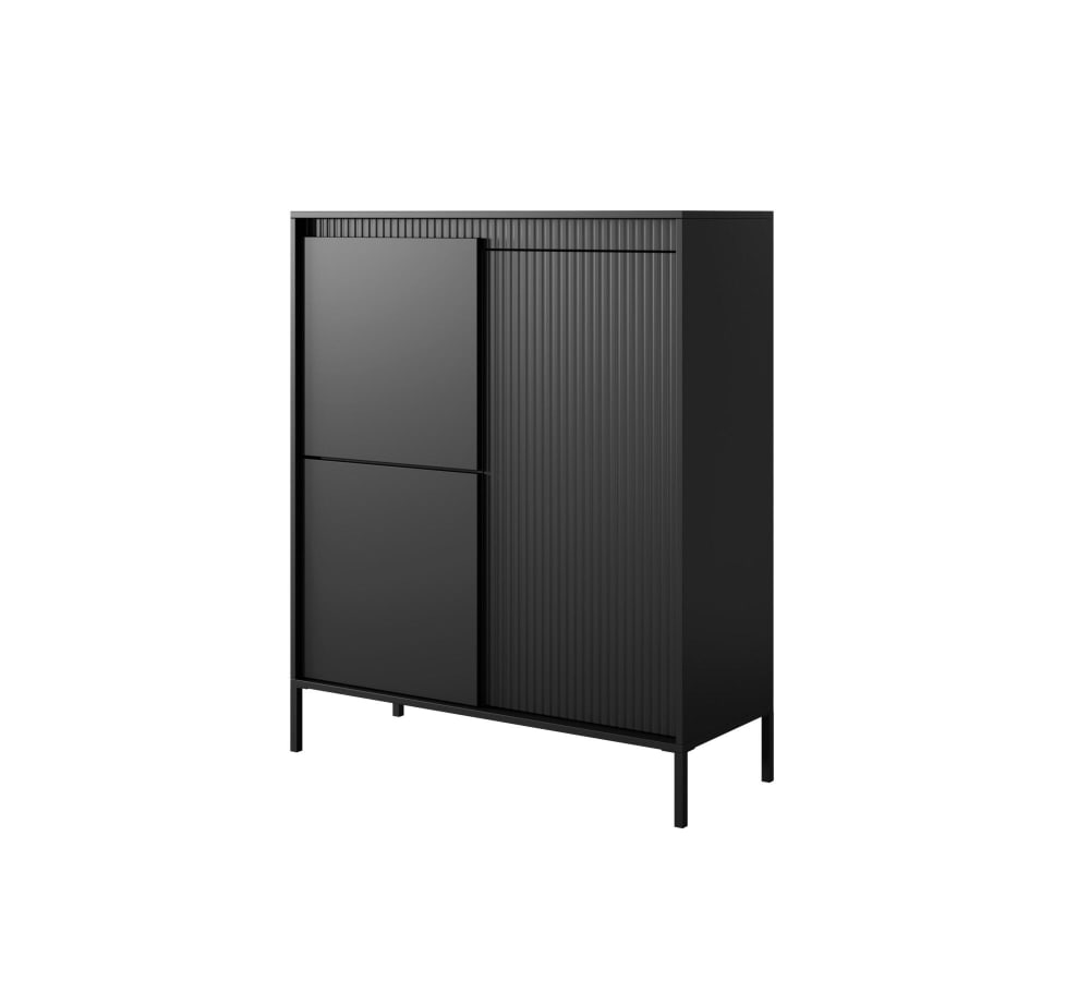 Wohnli Möbelsuche - Sideboard Schwarz 103 x 39 x 123 cm